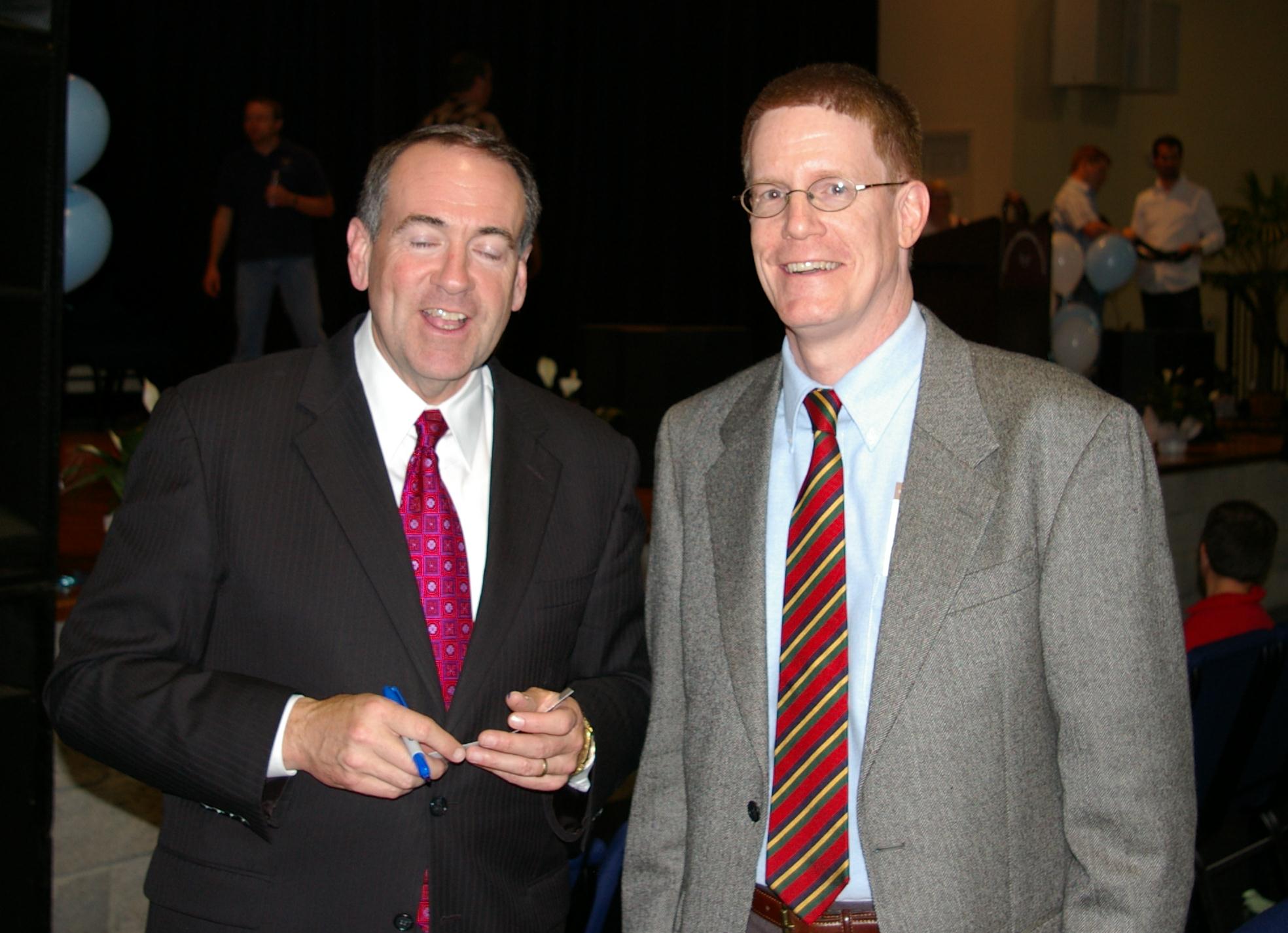 Alan Clanton with Mike Huckabee